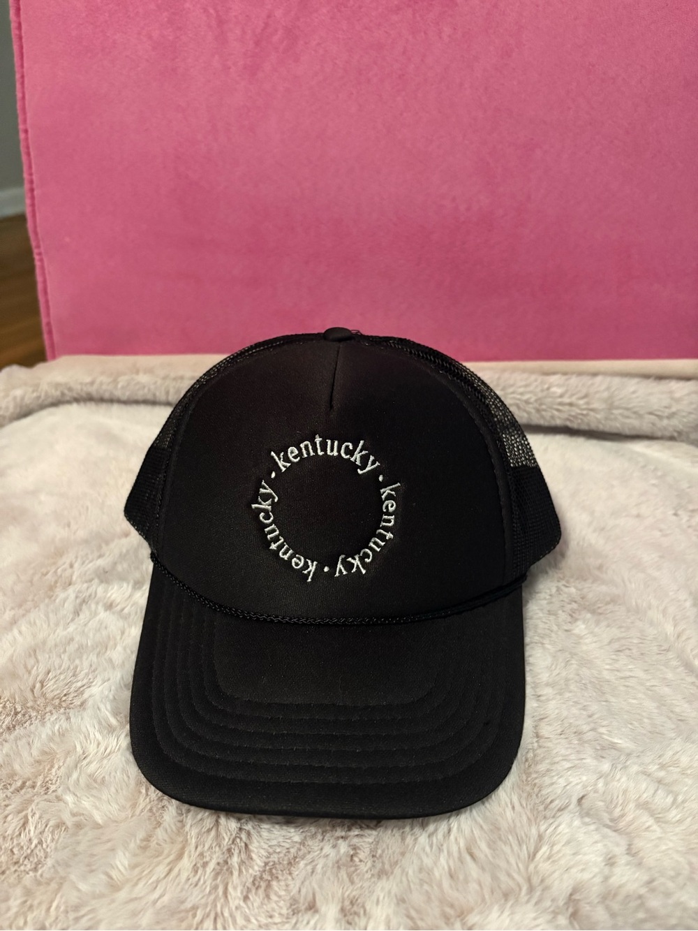 Black Kentucky Trucker Hat